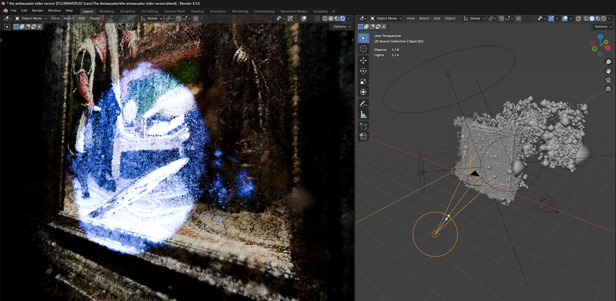 3D scan result exported from Polycam